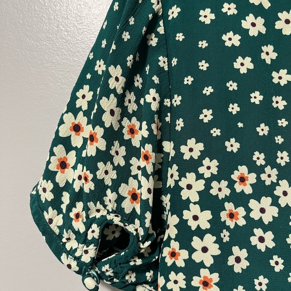 RVCA Camille Rowe Lido Floral Midi Short Sleeve Dress - Picture 10 of 15